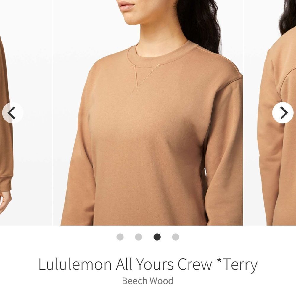 Lululemon All Yours Crew *Terry Beech Wood - Picture 3 of 7